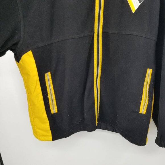 Vintage Pro Player Reversible Black Pittsburgh Penguins Jacket XL 90s Streetwear - Picture 13 of 16
